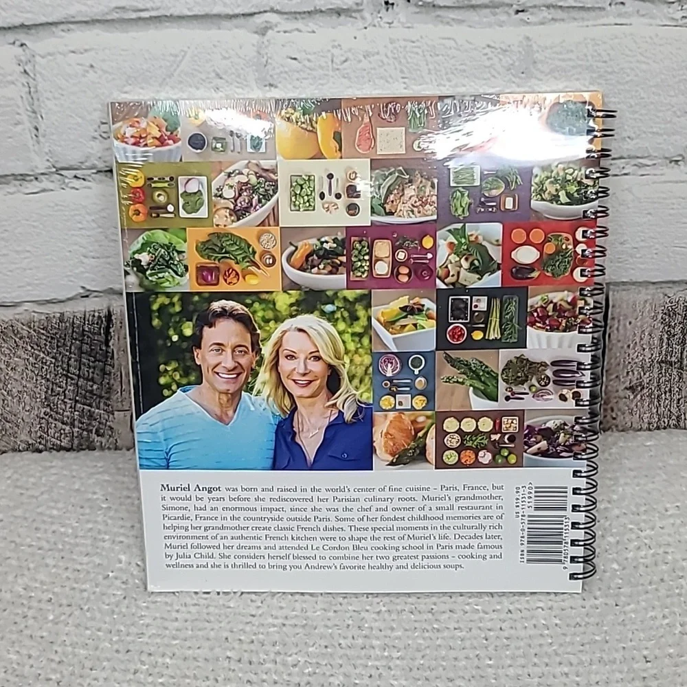 Two Cookbooks Andrew & Muriel's Favorite Soups Healthy Wholesome Veggies - NWT